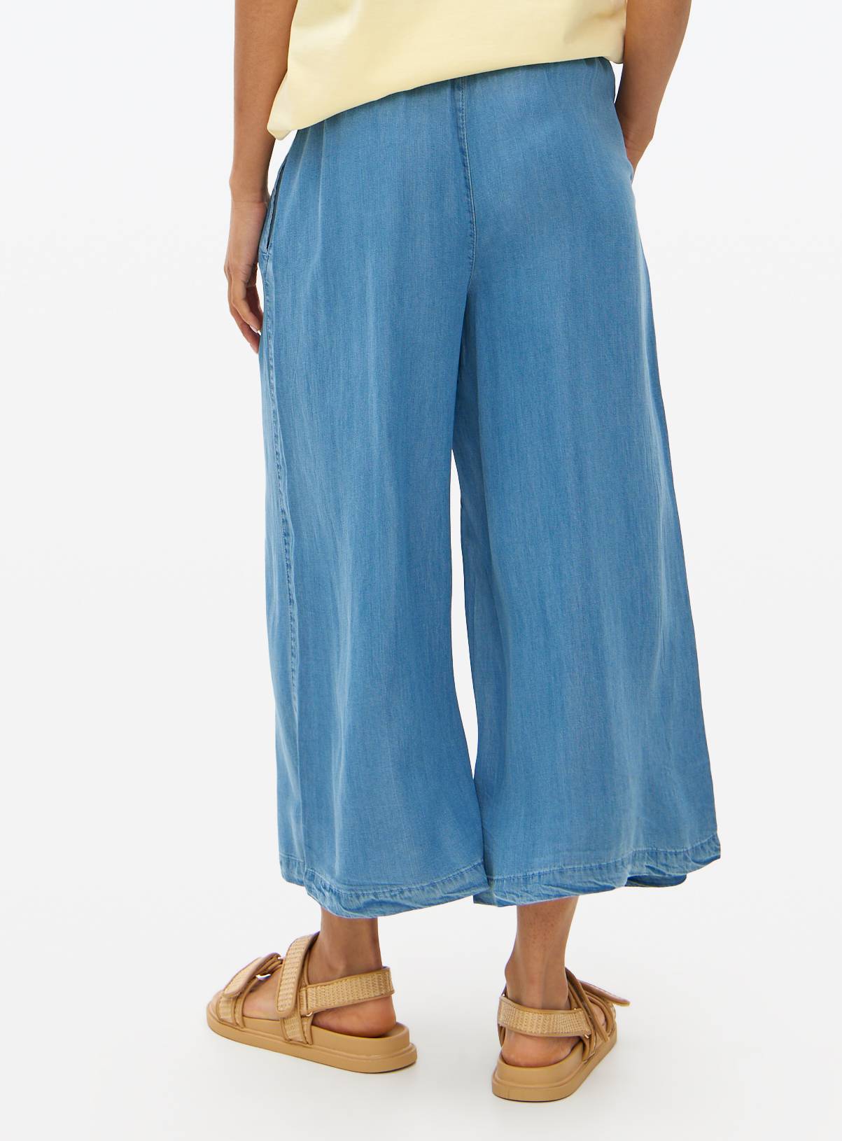 Mid Blue Tencel™ Denim Culottes 12 - Image 4
